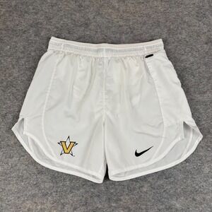 Nike Dri Fit Vanderbilt Commodores Team Shorts Running Lined White Womens XS‎